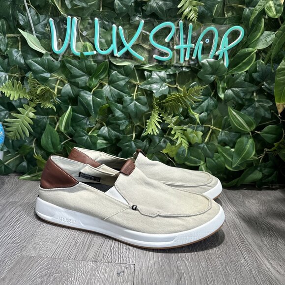 KURU PACE KURUCloud Boat Shoe Lightweight Slip On Jet Beige US SZ 11 main image 7